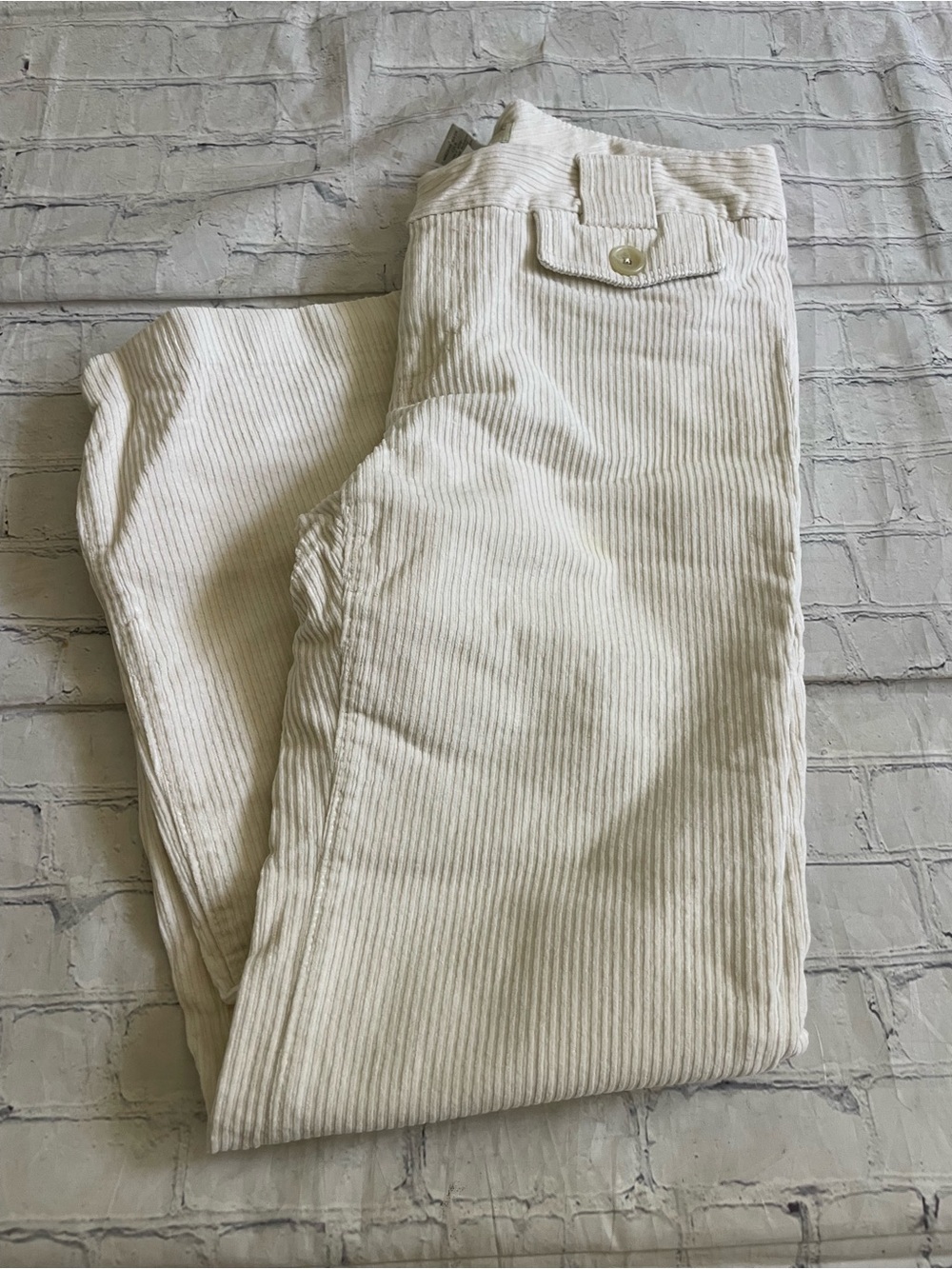 Banana Republic Factory Cream Corduroy Pants